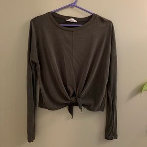 Olive Crop Shirt